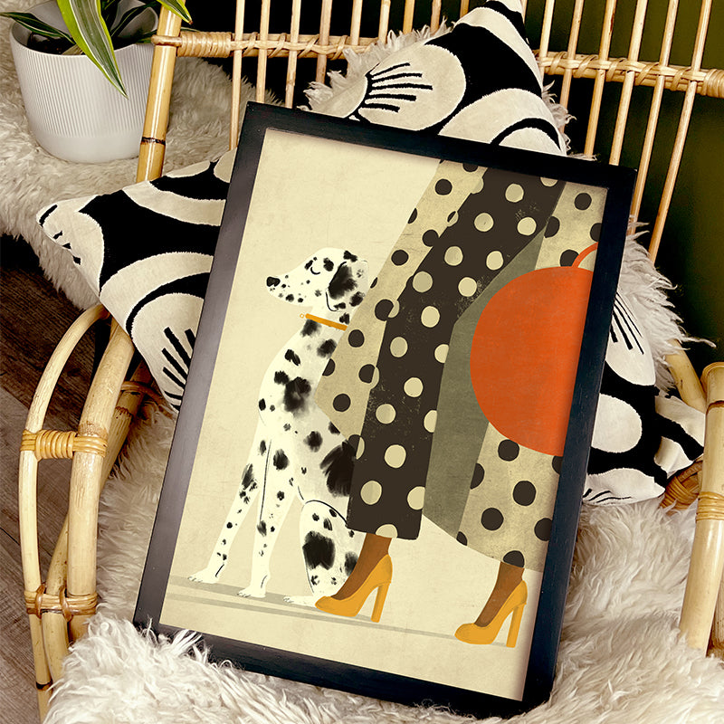 Dalmatian Dog A3 Print