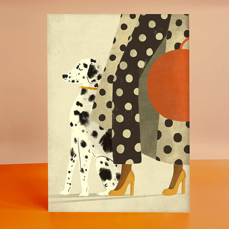 Dalmatian Dog A3 Print