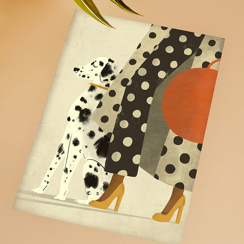 Dalmatian Dog A3 Print