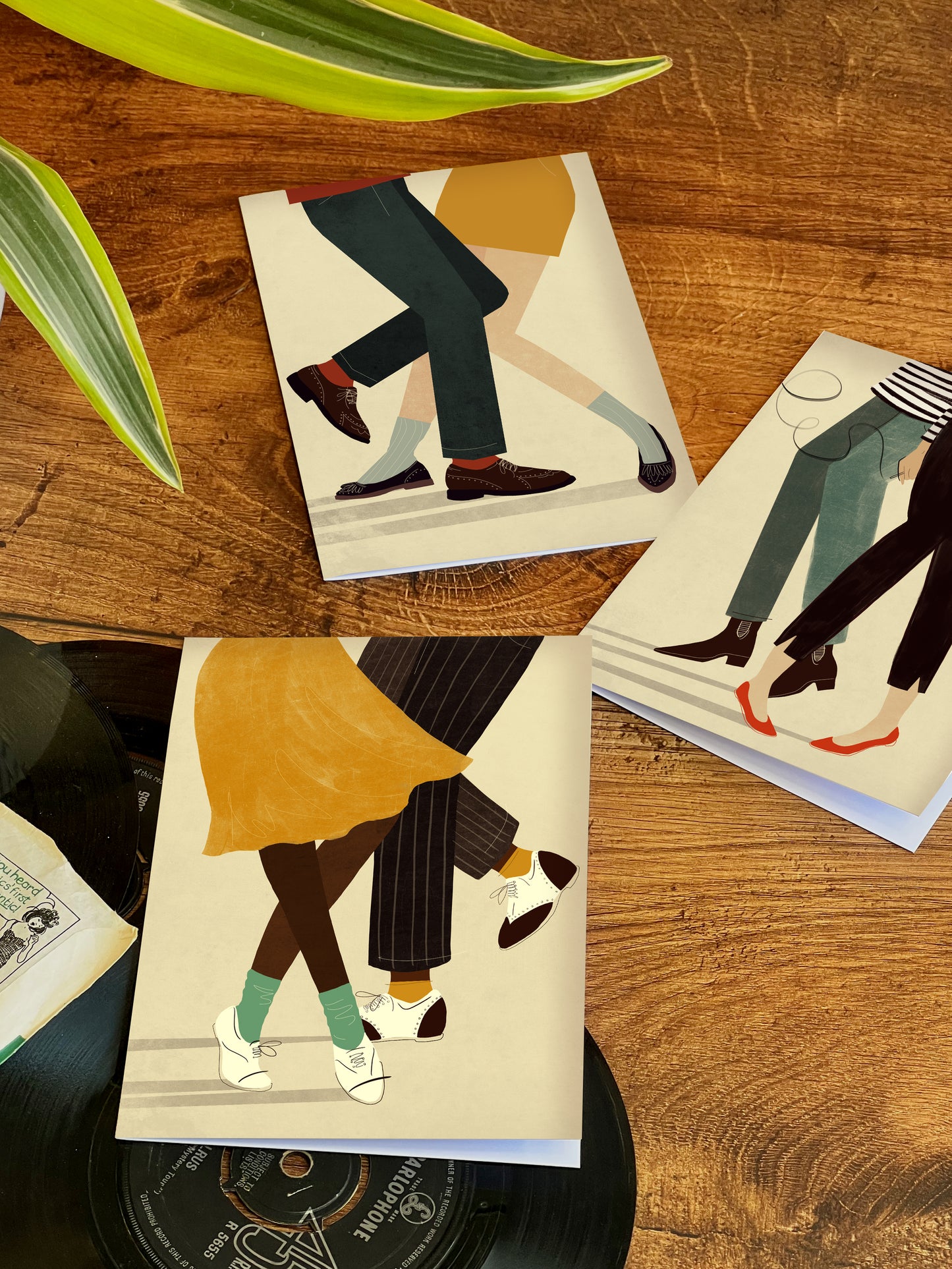 Savoy Swing Dancing Couple Card