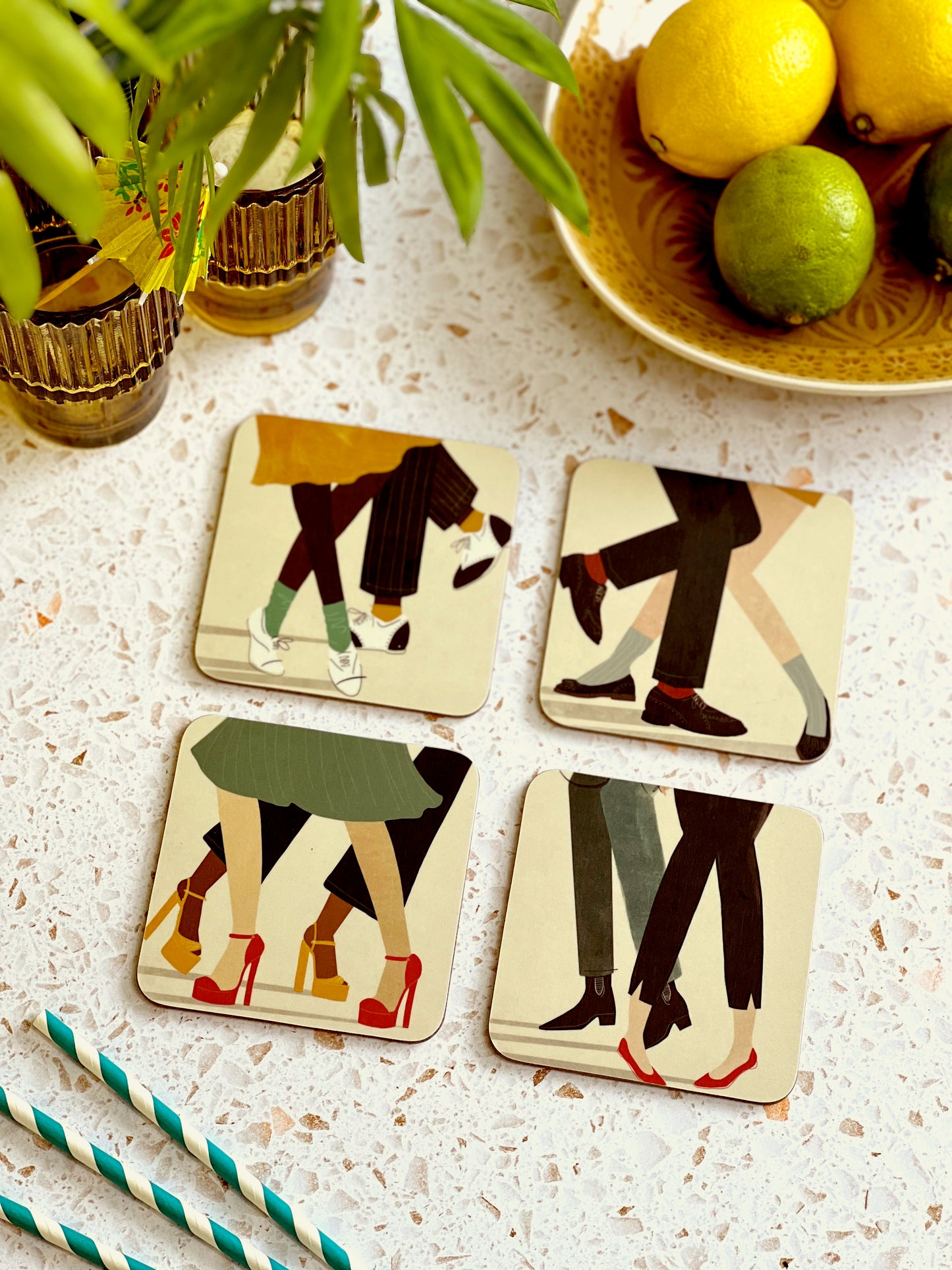 Dancing Legs Coaster Set