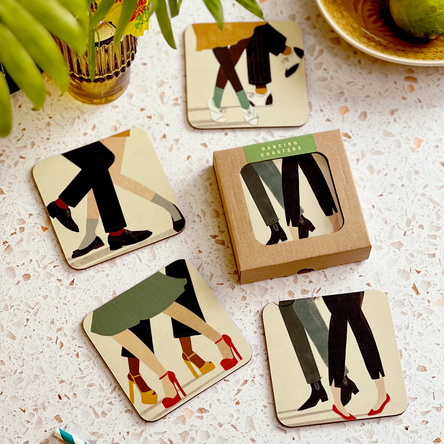 Dancing Legs Coaster Set