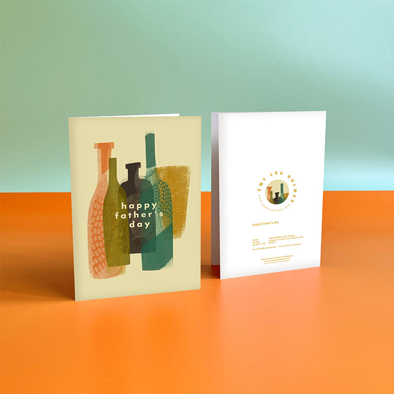 Beer Bottles Father's Day Card