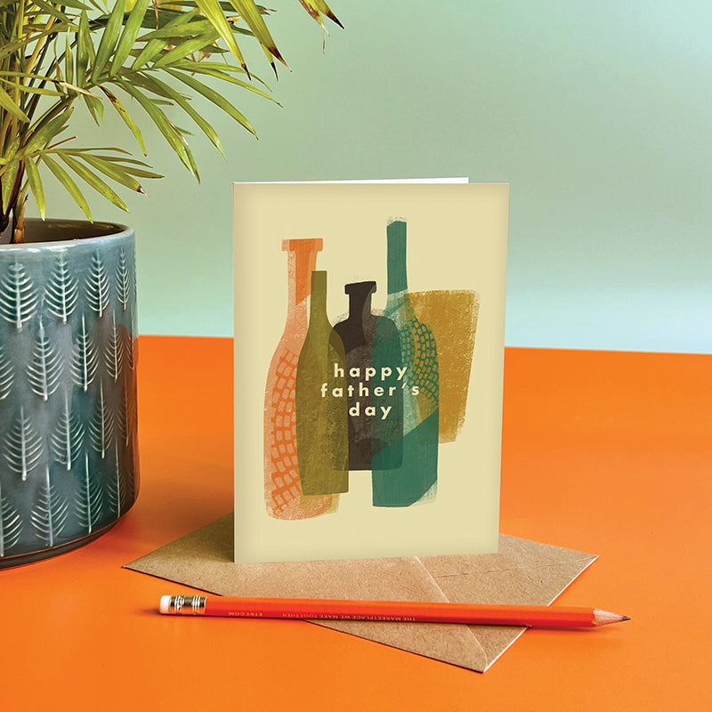 Beer Bottles Father's Day Card
