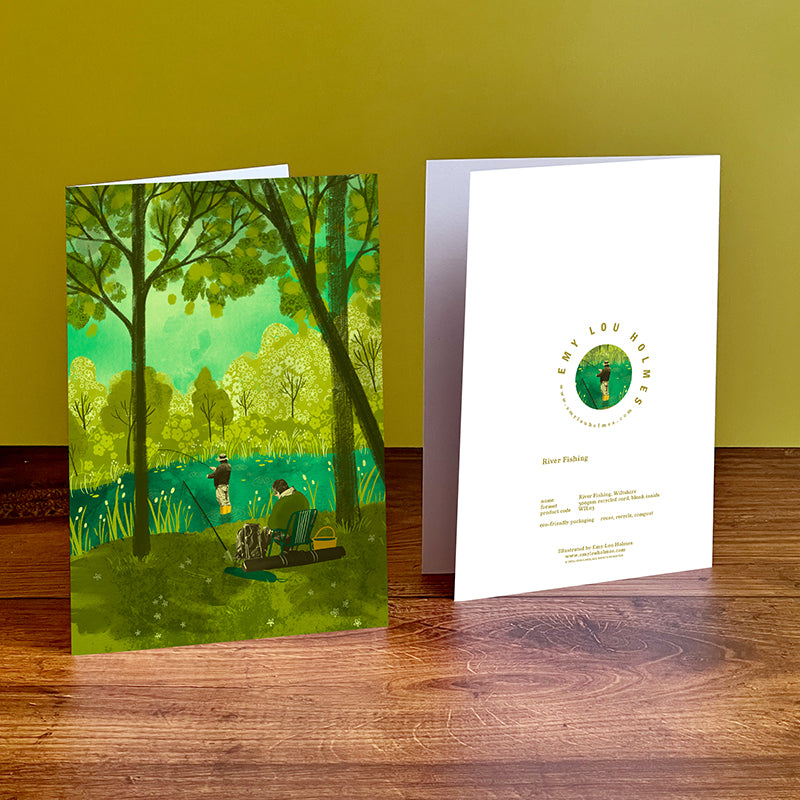 River Fishing Card