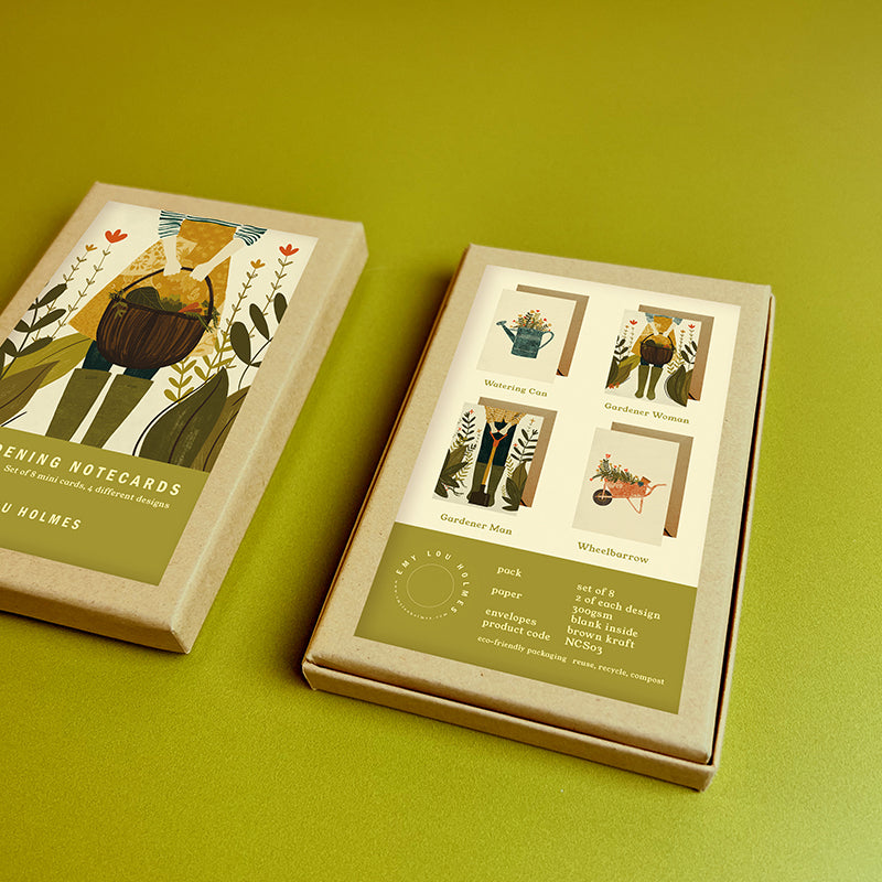 Gardening Mini Notecard Set