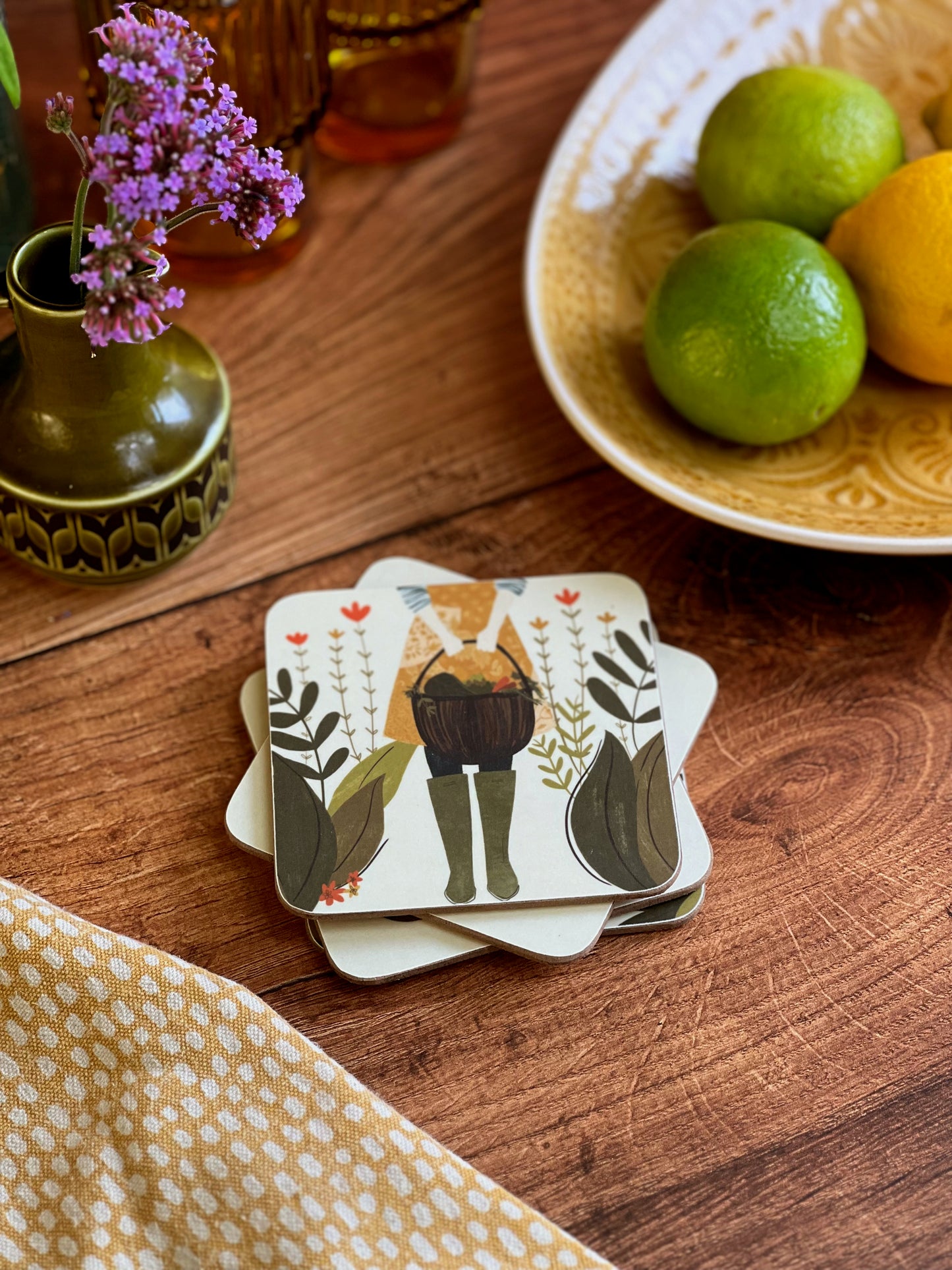 Gardening Coaster Set