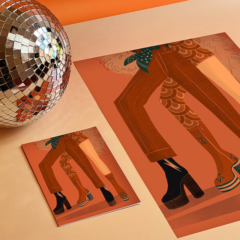 Glam Rock A3 Print