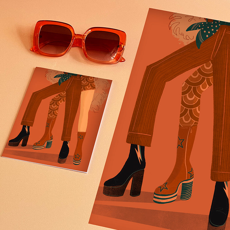 Glam Rock A3 Print