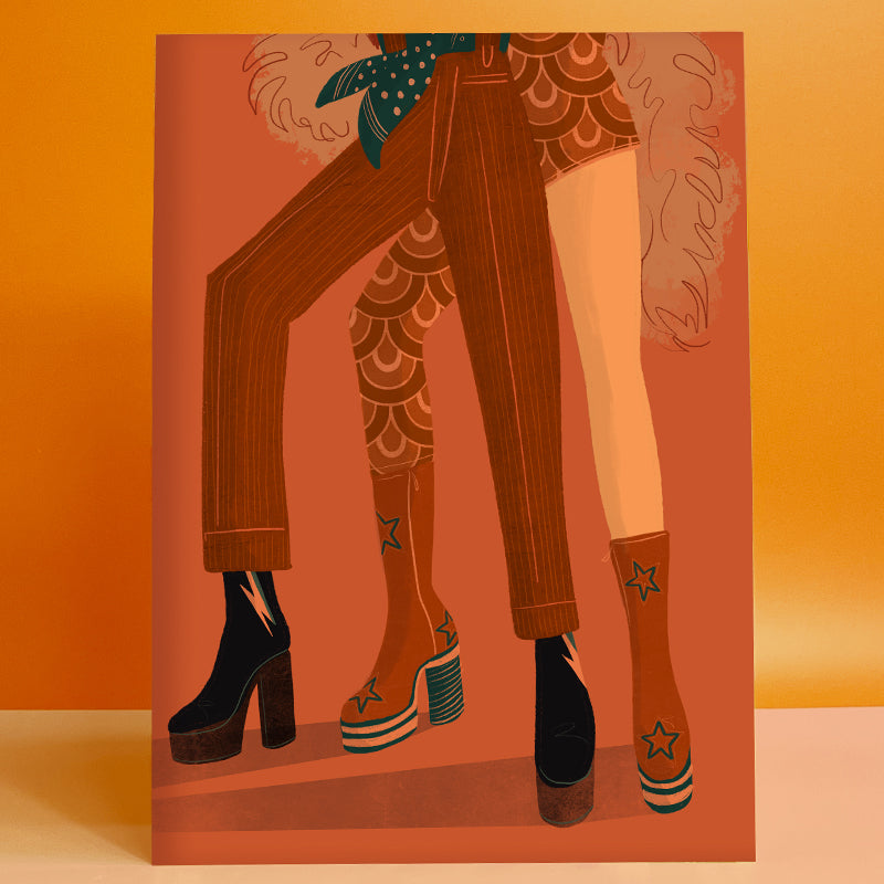 Glam Rock A3 Print