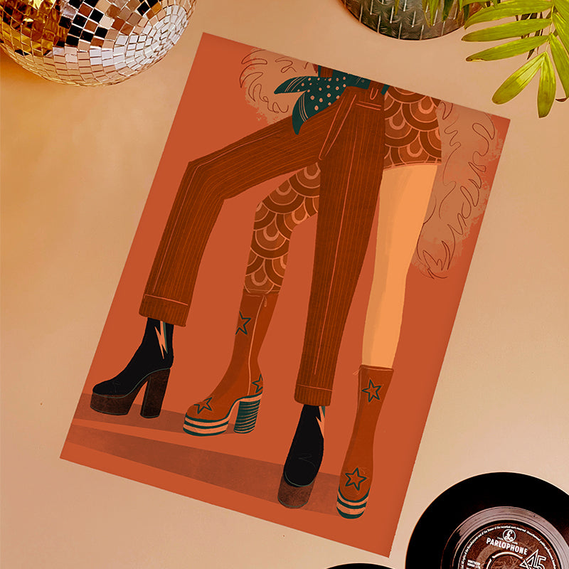 Glam Rock A3 Print