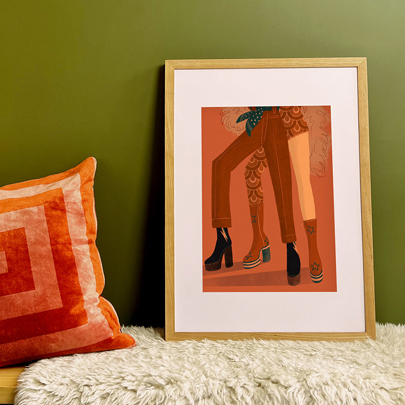 Glam Rock A3 Print