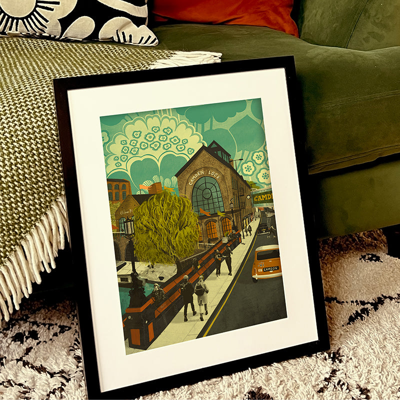 Camden Lock London A3 Print