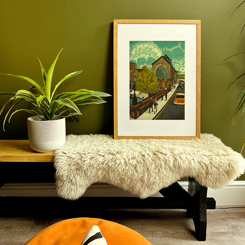 Camden Lock London A3 Print