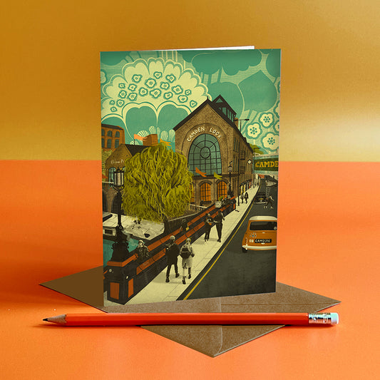Camden Lock London Greeting Card