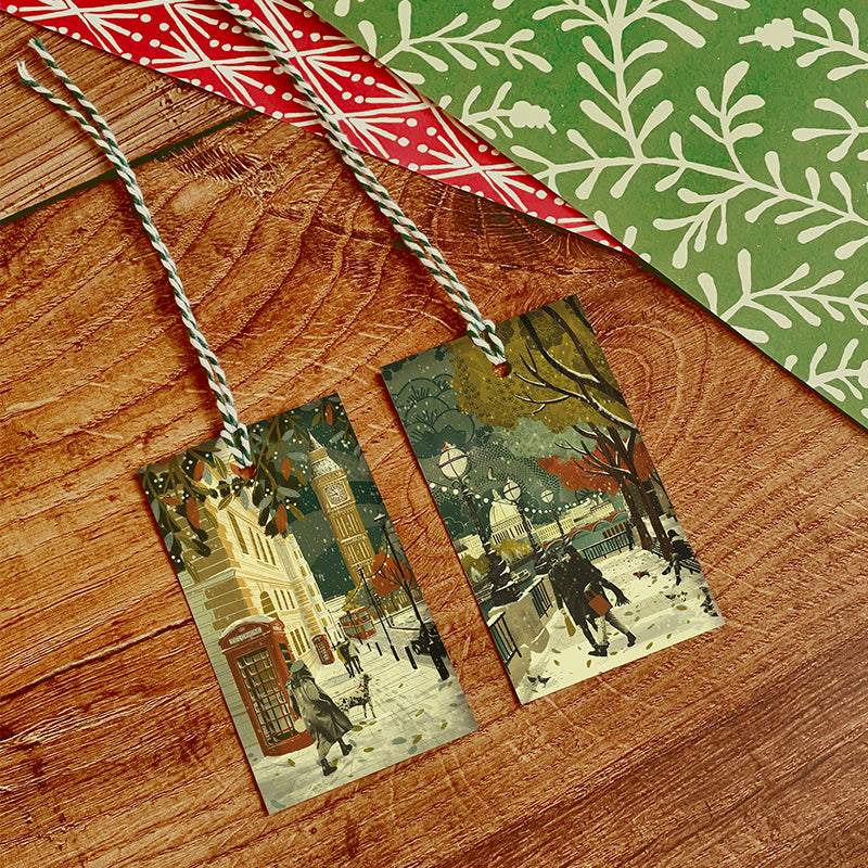 London Christmas Gift Tags | Big Ben | Southbank