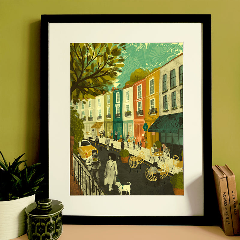Notting Hill London A3 Print