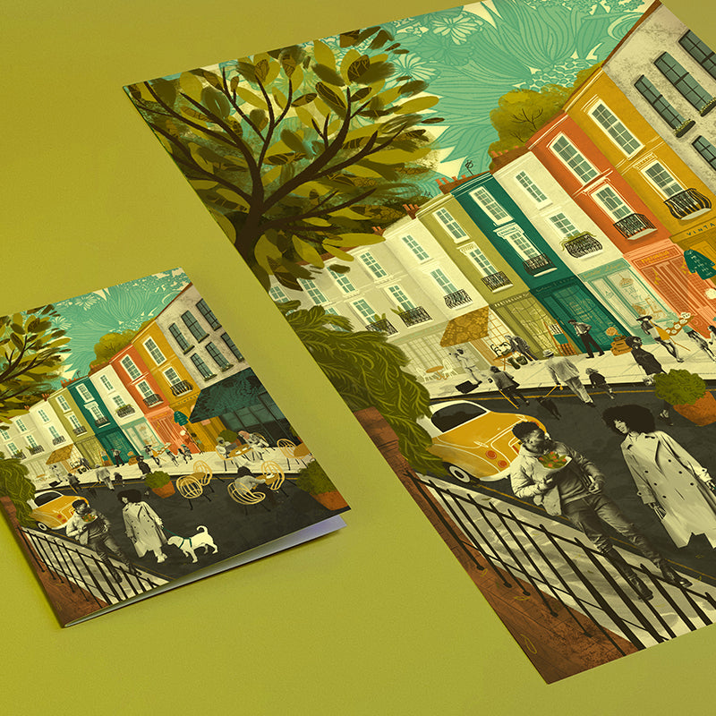 Notting Hill London A3 Print