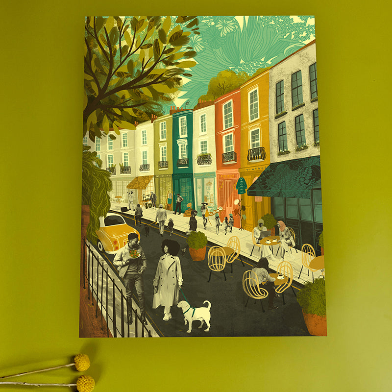 Notting Hill London A3 Print