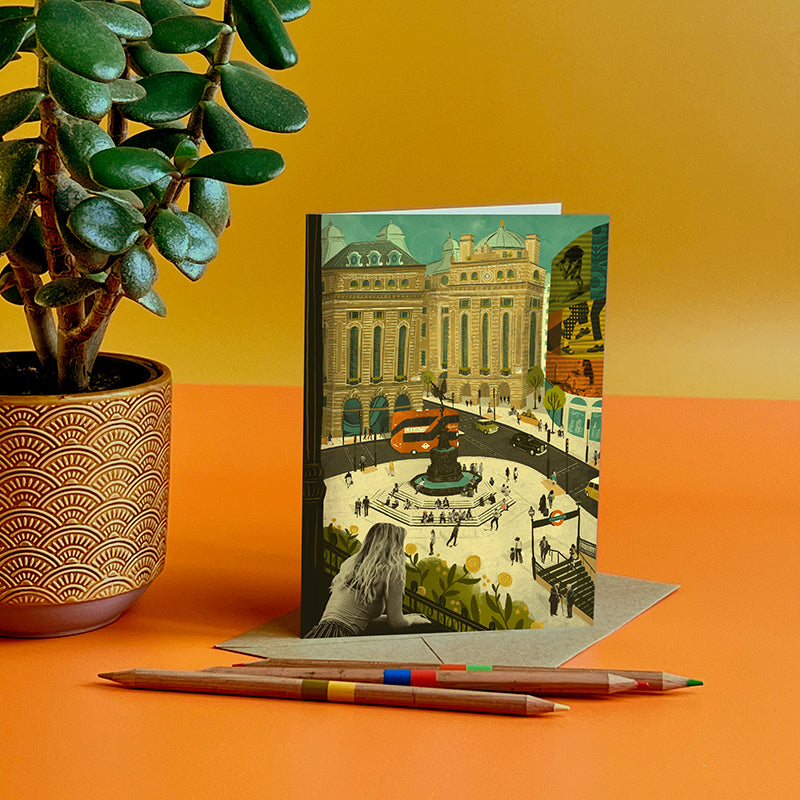 Piccadilly Circus London Greeting Card
