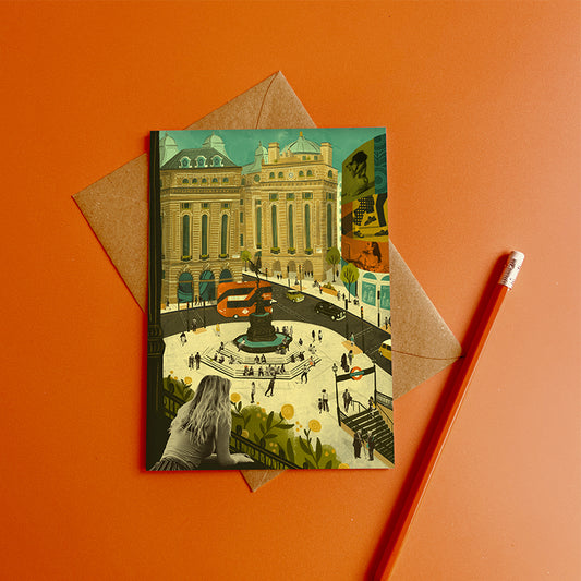 Piccadilly Circus London Greeting Card