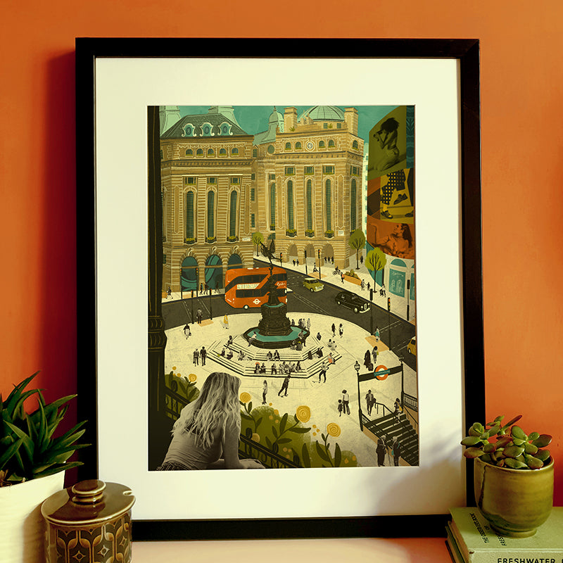 Piccadilly Circus London A3 Print