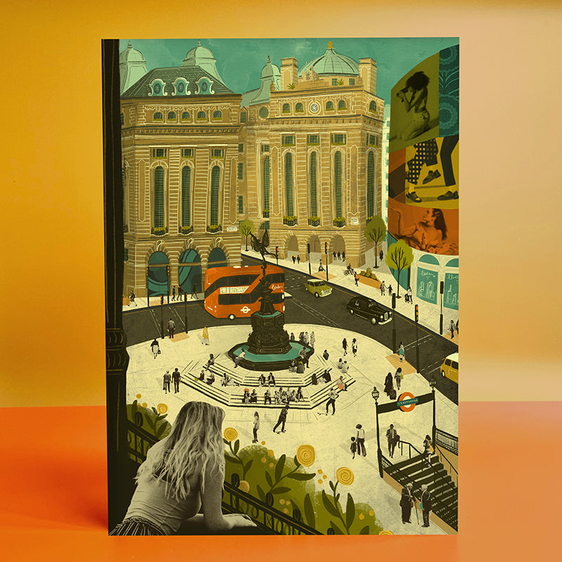 Piccadilly Circus London A3 Print