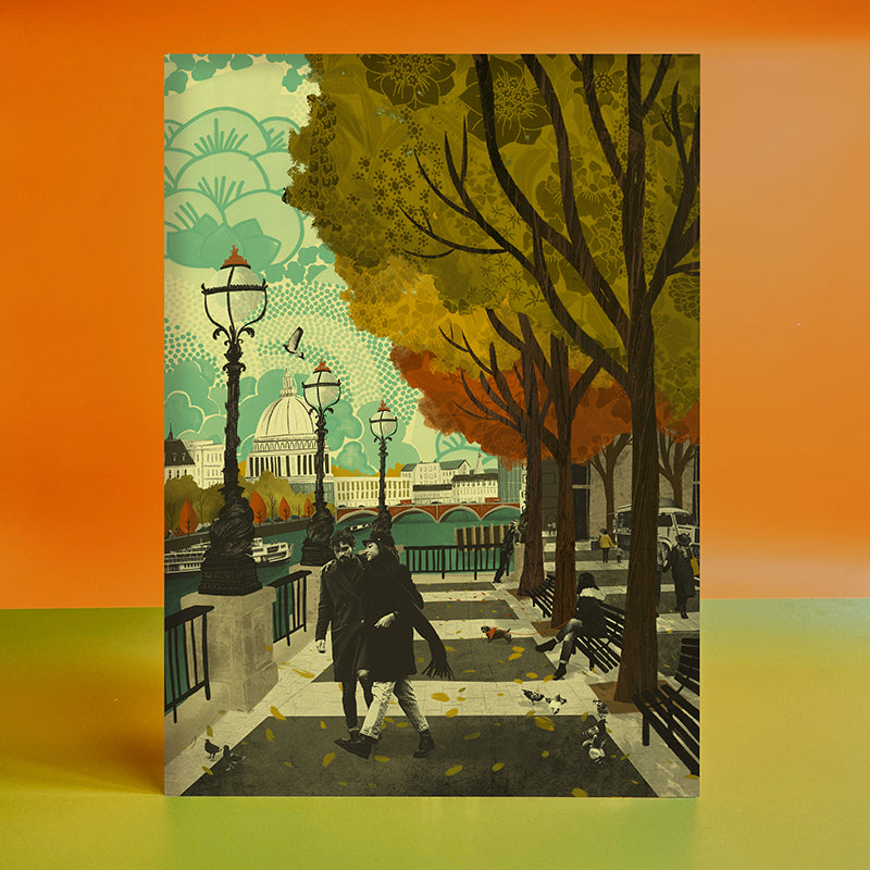 Southbank London A3 Print