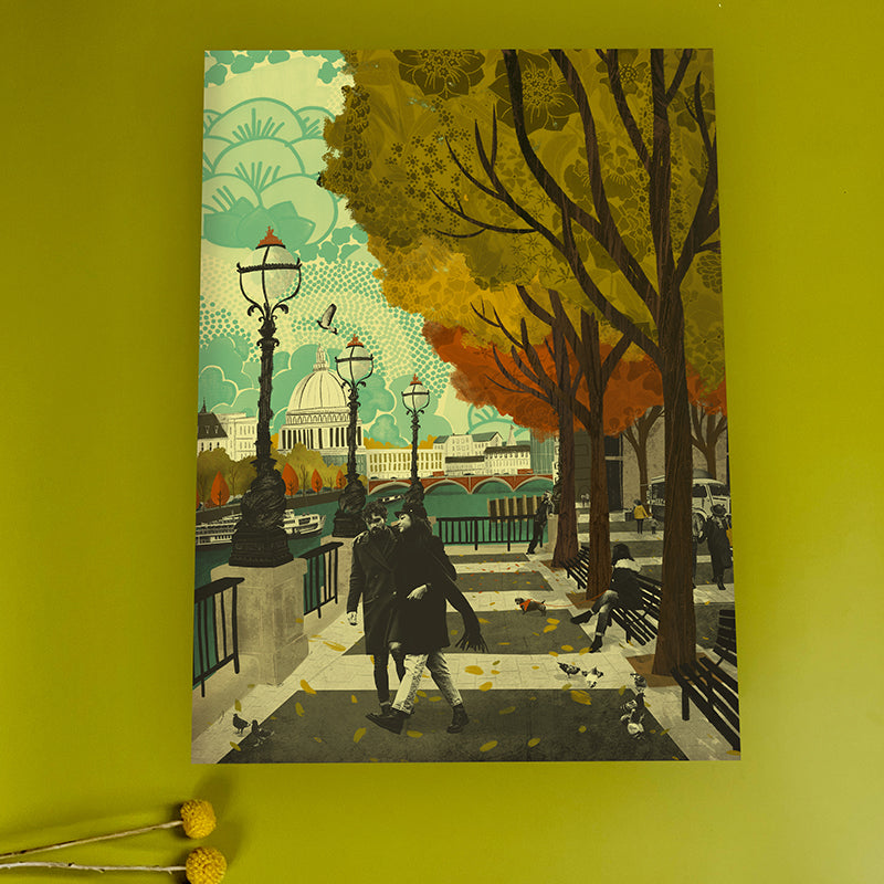 Southbank London A3 Print