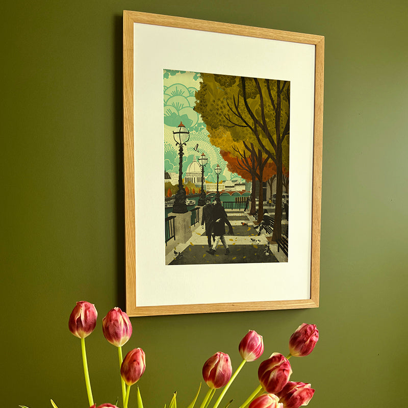 Southbank London A3 Print