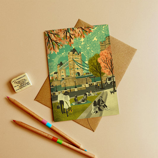 Tower Bridge Greeting Card