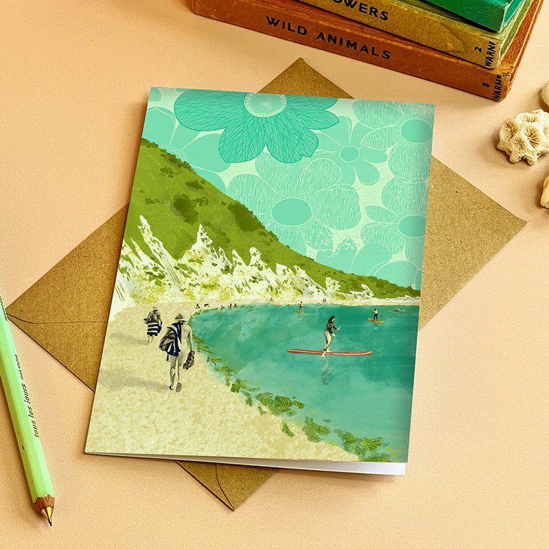 Lulworth Cove Paddle Boarding Card