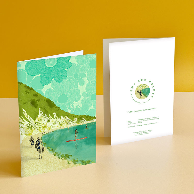 Lulworth Cove Paddle Boarding Card
