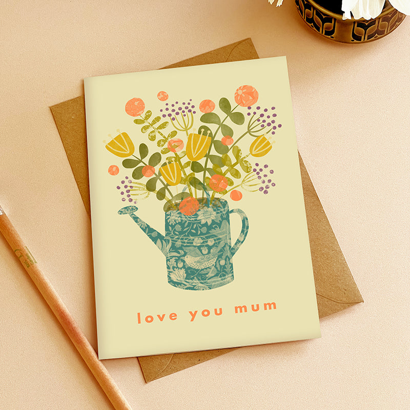 Watering Can Love You Mum Card