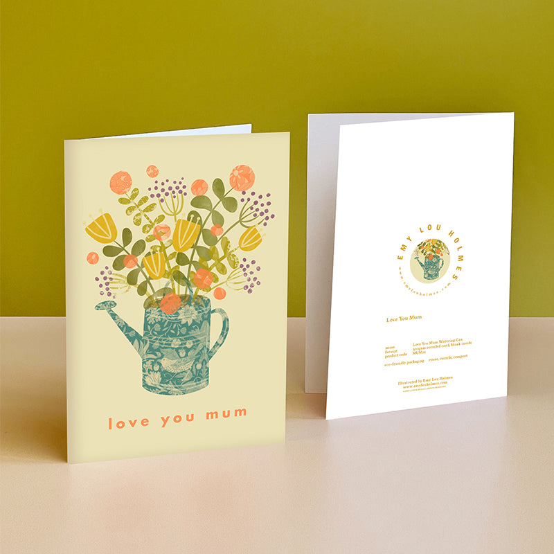 Watering Can Love You Mum Card