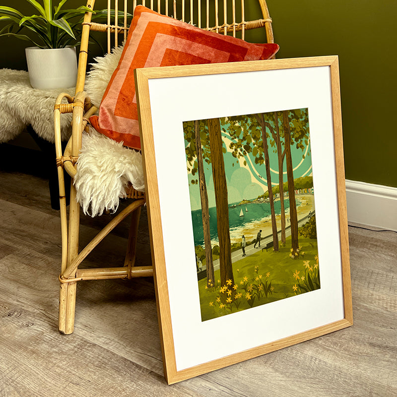 Mumbles from Swansea Bay A3 Print
