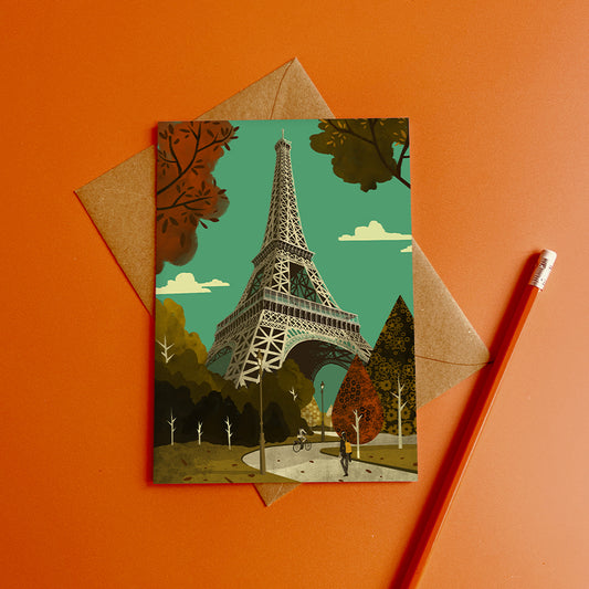 Paris Eiffel Tower Card