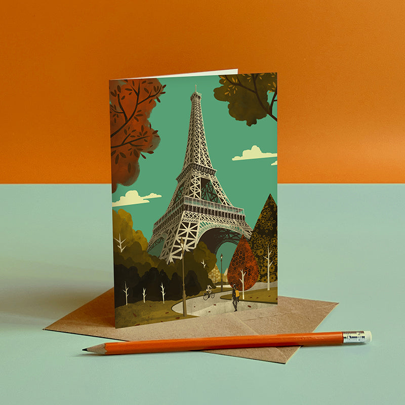 Paris Eiffel Tower Card