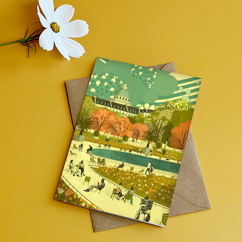 Paris Luxembourg Gardens Greeting Card