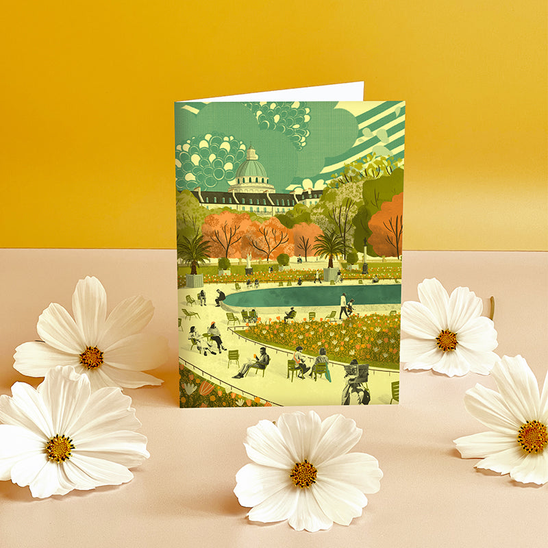 Paris Luxembourg Gardens Greeting Card