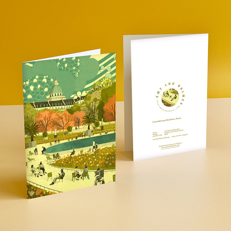 Paris Luxembourg Gardens Greeting Card