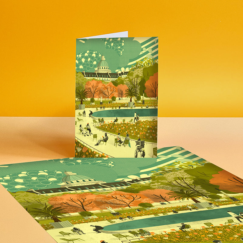 Paris Luxembourg Gardens A3 Print