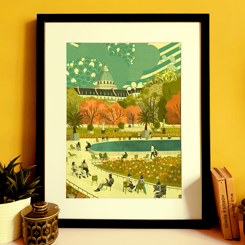 Paris Luxembourg Gardens A3 Print