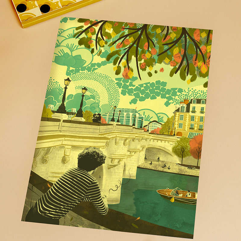Paris Pont Neuf A3 Print