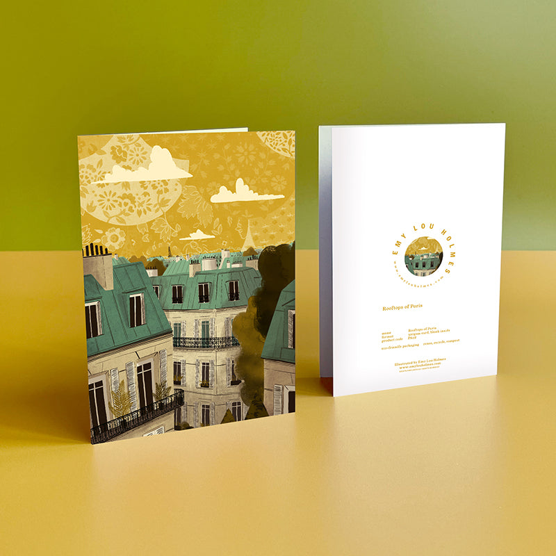 Paris Rooftops of Paris Card
