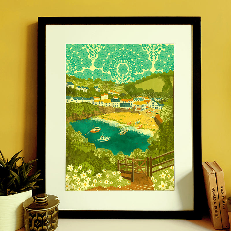 Cornwall Port Isaac A3 Print