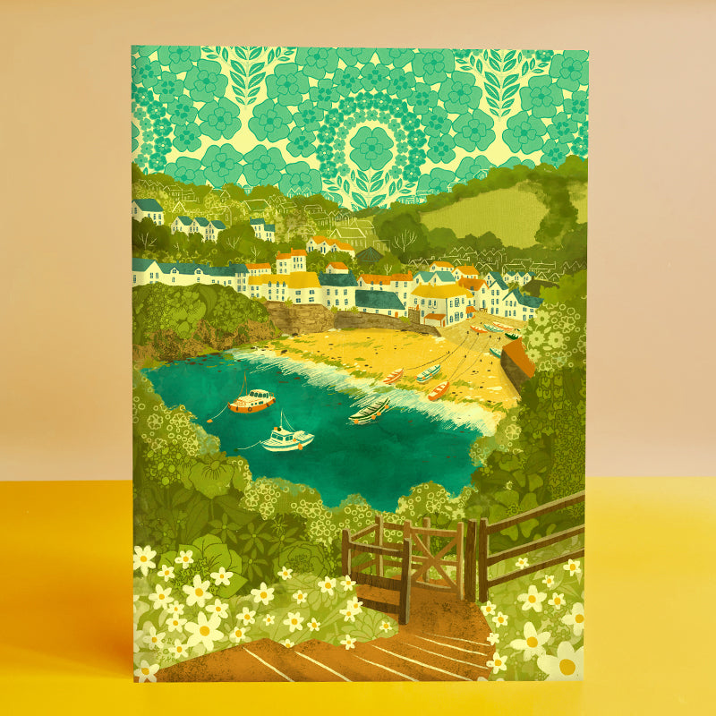 Cornwall Port Isaac A3 Print