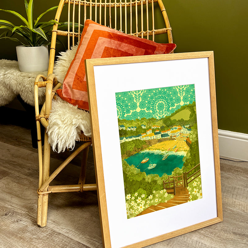 Cornwall Port Isaac A3 Print