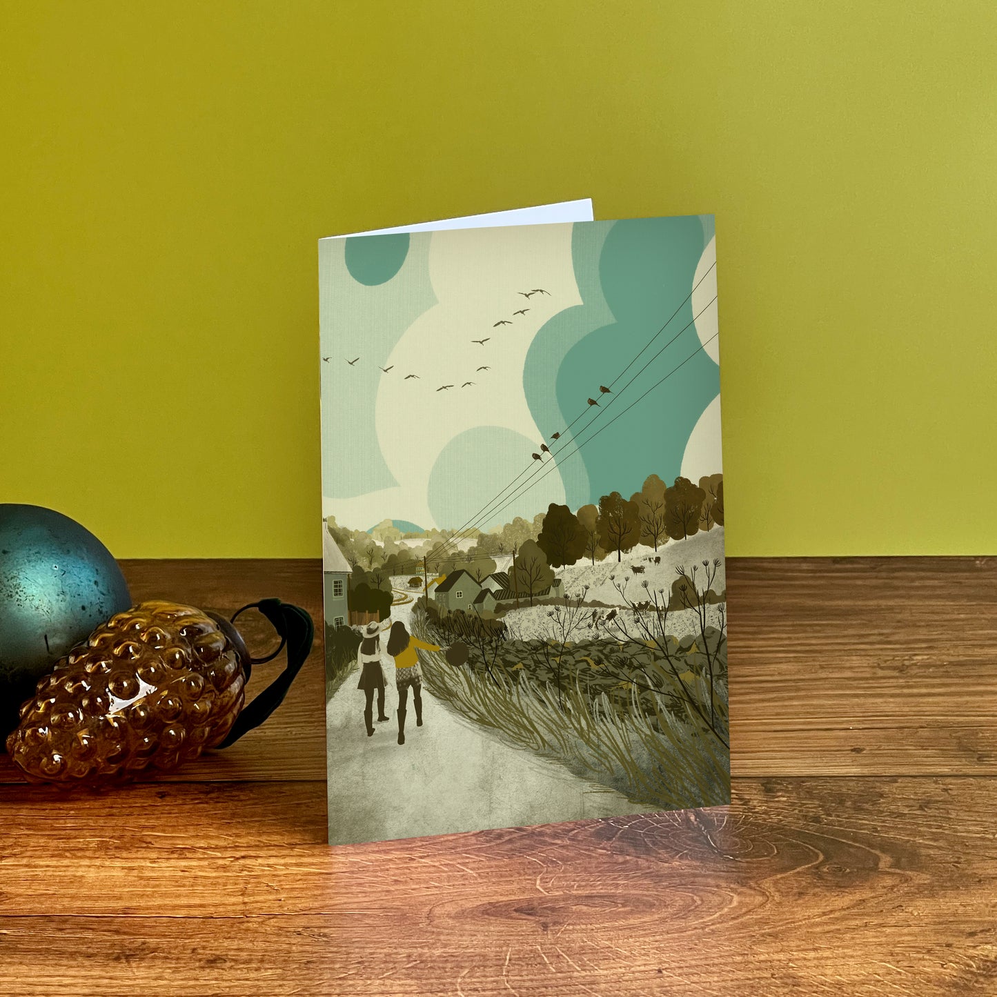 Priddy Mendip Hills Christmas Card