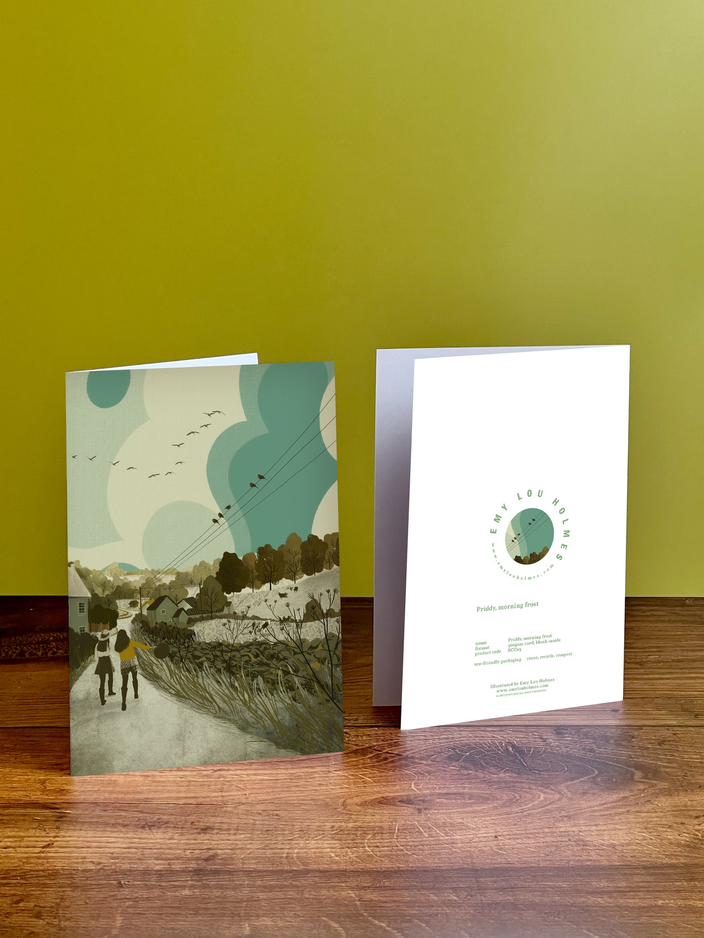 Priddy Mendip Hills Christmas Card